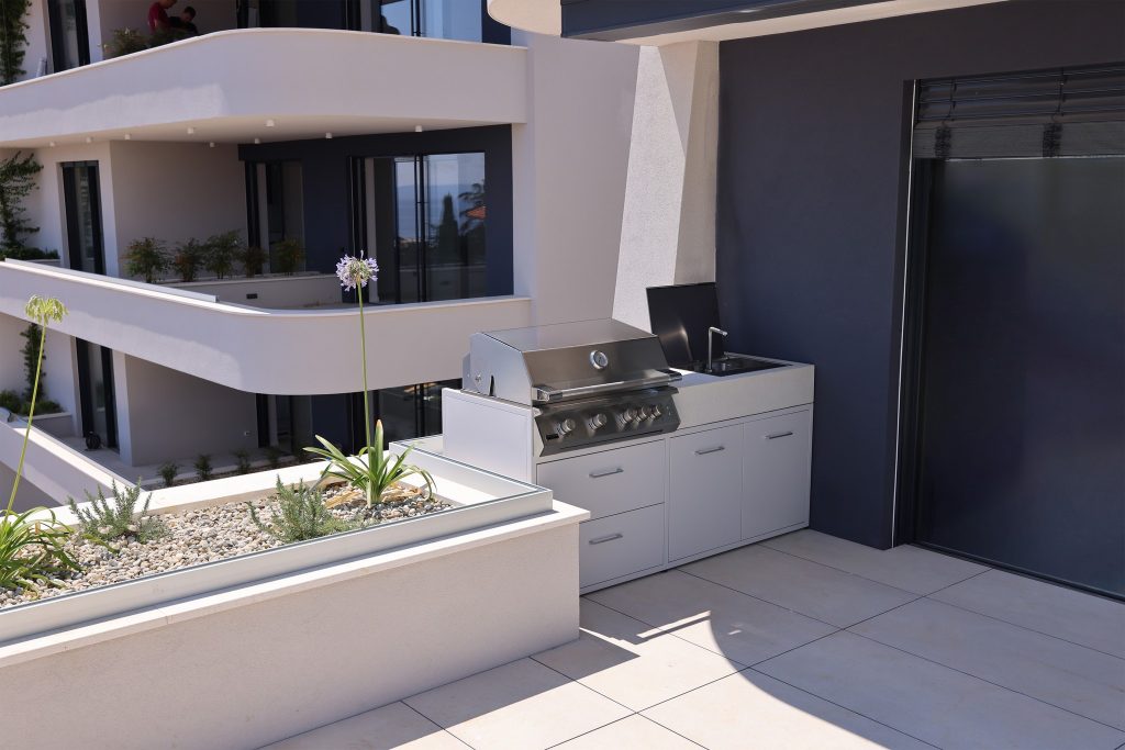 Terraza con barbacoa